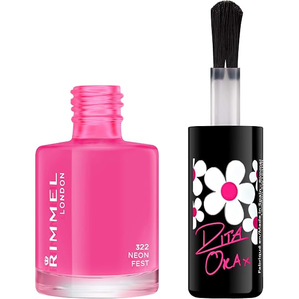 Rimmel London Nagellack 60 Seconds Super Shine – Farbe 313 Feisty Rot, Glänzend & Langlebig