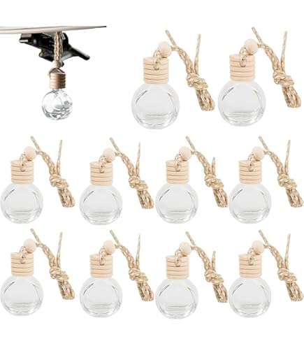 Diffuseur Voiture En Verre Diffuseur D'Huiles Essentielles En Verre Transparent Vi,Flacon Parfum