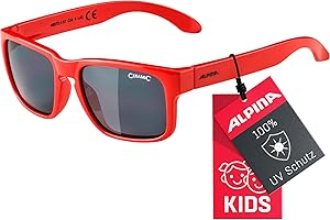 ‎ALPINA ALPINA MITZO - Verspiegelte Sonnenbrille für Kinder und Jugendliche, besonders bruchsicher für alle Abenteuer, mit UV-A-, B- & -C-Schutz
