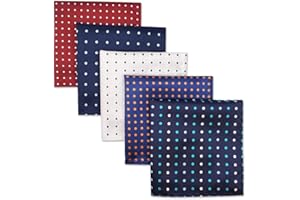 S&W SHLAX&WING S&W SHLAX & WING Pañuelos clásicos de bolsillo Para Hombre 5 piezas Juego de moda