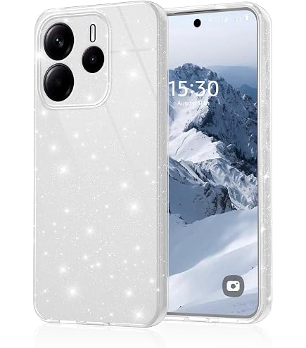 WBWONE TPU Sfumato Cover per Xiaomi Redmi Note 14 Pro 4G Case, Custodia in Morbida Silicone TPU Anti-Graffio Antiurto Protettiva Shell Bumper (Viola Blu
