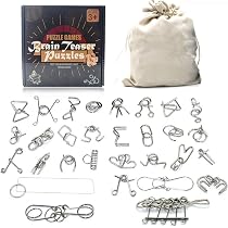 Set De 30 Casse-Têtes En Métal - Puzzles 3D - Jeux Éducatifs Pour Adolescents Et Adultes - Défi Intelligent