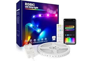 Beaeet RGB Individually Controlled Strip Light 10m, Multicolor Segmented LED Lights, Music Sync, Smart Control via App/Remote, Perfect for Gaming, Celebrations, Office, Christmas, and Parties