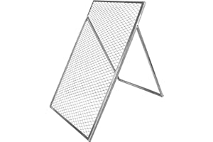 V2Aox Durchwurfsieb Durchwurfgitter, Silber Gitter Sieb für Erde für Kompost Gartensieb Erdsieb Kompostsieb Metall Kompostgitter 60 x 100 cm