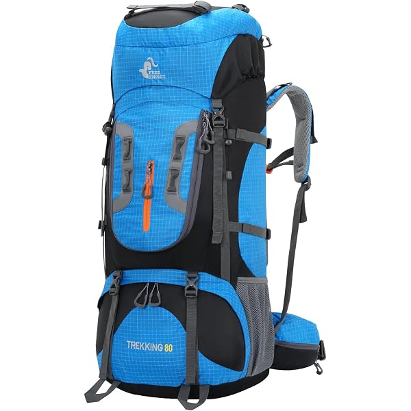 Sac à Dos De Randonnée 70L Imperméable - Léger (1.3kg), Avec Housse De Pluie, Pour Trek, Voyage, Escalade - 5