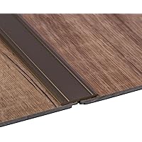 Gedotec Alu Übergangsprofil SUPER-FLACH Übergangsschiene selbstklebend | 1000 x 30 mm | Bodenprofil Aluminium Bronze…