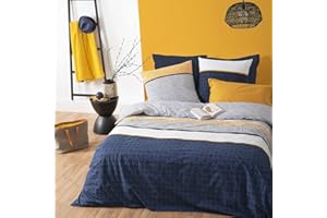 ATMOSPHERA CREATEUR D'INTERIEUR Set di biancheria da letto "Etnik rayé" in cotone 260x240cm