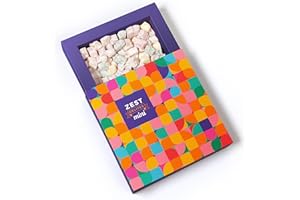 Zest Delites, Boîte-cadeau de Délice turc, Sans Gluten Vegan Mini Turkish Delight, Bonbons aux fruits; Rose, Fraise, Citron, Orange Loukoums, 454 g