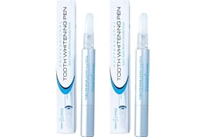 Smile Science Harley Street - Dual Professional Advanced Teeth Whitening Pen (Pack of 2) - Upto 8 Shades Whiter - 100% safe for Enamel - Vegan - For Sensitive Teeth - Rapid Results - Clinically Proven