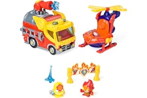 SUPERTHINGS RIVALS OF KABOOM SuperZings - Seria 5 - Blister Mission Fire Strike (PSZSB216IN50), zawiera 2 figurki i 2 pojazdy