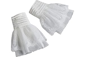 SUZALA Abnehmbare Handgelenk Manschetten Falsche Ärmel für Frauen Damen Teens