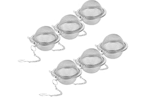 Opopark - Set di 6 palle infusori per il tè, filtri in acciaio inox, filtro per erbe.