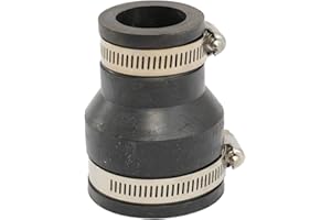 YIERSAN Air Aqua Flexible Gummireduzierung, Reduziermuffe, Rohrverbinder für PVC-Rohr, Flexible Muffe, Gummimuffe, Reduzierung, Manschette, Pool Verbindung, Reduzierstück (50 x 32 mm)