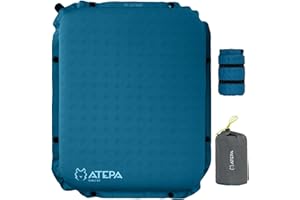 ‎ATEPA ATEPA Sitzkissen Outdoor Camping Aufblasbar Ultraleicht Selbstaufblasende Wasserdicht Sitzunterlage für Kajak, Camping, Tragbares, Fischerboot