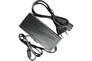 Vidoelettronica® Alimentatore 12V 5A Trasformatore 60W, Utilizzato per Spina di Alimentazione 12V per Notebook, Striscia LED, Schermo TFT-LCD, Radio, Nas, HD Esterno, Router, Hub, Switch, ECC.