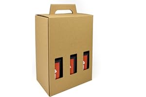 EVERGREEN GOODS LTD Evergreen Goods 330ml Beer Bottle Carrier Box | Holds 6 Bottles or Cans - 3 Display Windows | Durable Cardboard Holder for Beer Ale Cider | Ideal for Home Brew, Gifts, Parties and Occasions (2 Box)