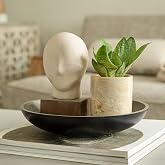Ellementry Calm Face Ecomix Sculpture 19 cm Tall, Home Décor Showpiece Figurine for Living Room & Office, Modern Asthetic Tab