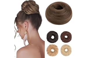 Benehair Chignon Coda di Cavallo Extension per Capelli Chignon Finto per Capelli Sintetici Coda Finta Capelli Facile Coda Capelli Bun Extension per Donne(Marrone dorato chiaro, 55g)
