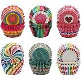 Paper Muffins Moulds 600 Pieces Muffins Pastry Capsules Cupcakes for Baking Desserts Parties Birthdays Weddings