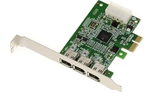 KALEA-INFORMATIQUE Carte PCIe x1 avec 3 Ports Firewire 400 Ieee1394a 6 Points. Chipset TI XIO2213B