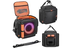 TENGBO OURHZTB Funda de transporte para altavoz compatible con JBL Partybox Encore Essential/Essential 2, funda de viaje para altavoz portátil, bolsa de almacenamiento con bolsillos para cargador, accesorios