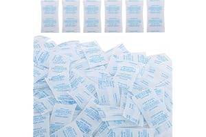 YAOSHENGUP 1 Gram x 250 Packs Silica Gel Sachets, Silica Gel Packets Desiccant Sachets, Desiccant Bags Dehumidifiers for Home, Moisture Absorber Sachets for Drying Food Clothes Storage Books Medicine