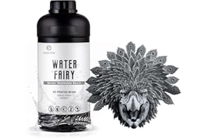 ‎RI RESIONE RESIONE Wasserwaschbares Harz, flüssiges 405-nm-Hochgeschwindigkeitsdruckharz, rissfrei und feuchtigkeitsbeständig, 3D-Druckerharz nahezu geruchlos –Kaltes Grau 1000g