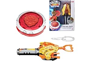 Infinity Nado Bey Blade Stadium, Battling Tops Burst Toy for Boys Grils Age 5+, Including String Launcher and Spin Battling Top Toy - Fire-Breathing Tiger
