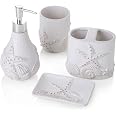 Set Di 6 Accessori Da Bagno Chic In Alluminio Minimalista Bicchiere In Vetro E Portasapone Inclusi Accessori Da Bagno Argento Paracas 87765981