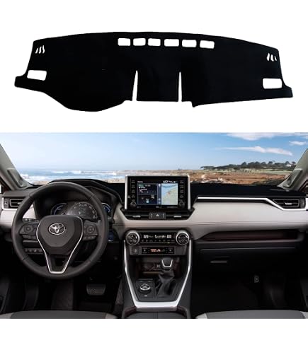 Copricruscotto Toyota RAV4 2019-2025 SENSHINE - Nero Antiriflesso