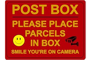 XTRA-PRINT 1213 POST BOX PLEASE PLACE PARCELS IN BOX Metal Aluminium Plaque Sign House Office (20x15cm.)