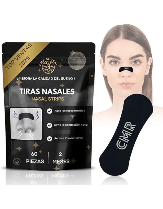 Tiras Nasales Antirronquidos DINAMIC_DEALS - Pack De 50, Hipoalergénicas, Mejoran La Respiración Nocturna Y Para Deporte