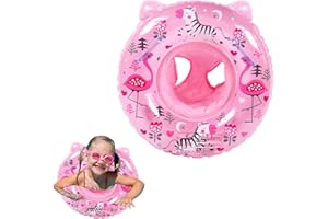 ARTGUTS Aufblasbarer Baby Schwimmringe, Schwimmhilfe Ring,Schwimmsitz Kinder mit Cartoon-Print, Schwimmsitz für Kinder, Baby Float Aufblasbarer Schwimmreifen Kleinkind