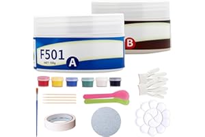 TEL CHARME * Badewannen Reparaturset 100g, Farbübereinstimmung, Reparaturset für Badewanne, Badewanne Reparatur, Fliesen Reparaturset für Porzellan, Sanierung Set zur Reparatur von Kratzern