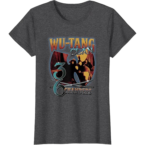 Amplified Oversized Hip Hop T-shirt Wu-Tang Clan Bootleg Red Storm - Zwart, 100% Katoen 240g