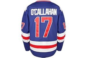 QCBW 1980 Olympic Hockey #21 Mike Eruzione #17 Jack O'Callahan #30 Jim Craig Miracle On Ice Hockey Jersey Bianco Blu