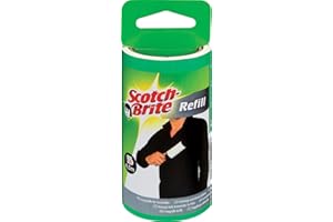 Scotch-Brite 836RP-30 Ersatzrolle für Kleider-Fusselroller, schwarz/weiß, 30 Blatt