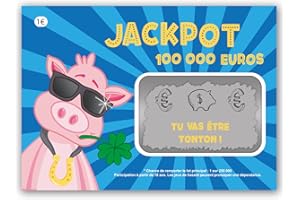 JOLI COON Bonito Coon Jackpot Lotteria Anuncio de embarazo Tonton - Tú vas a ser tío - Ticket para rascar anuncio embarazo Tonton
