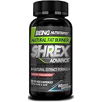 Being Nutritions Shrex Advance Weight Loss & Fat Burner Supplement for Men and Women (No Added Caffeine) with Green Tea…