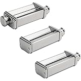 Kenwood MAX980ME Set Sfogliatrice, Tagliapasta Spaghetti e Tagliapasta per Fettuccine Accessori per Impastatrice Planetaria K