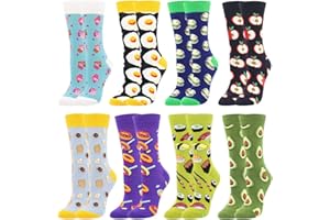 BONANGEL Calzini Vestito Arte da Donna Calze Fantasia ladies Calze Lunghe in Cotone Calzini Stampato Famose Moda Colorate Divertente Disegni le signore