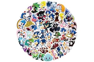 TACOMEXI 100 PZ The Hedgehog Adesivi per Laptop Bottiglia d'acqua Bagagli Snowboard Bicicletta Skateboard Decal per Bambini Adolescenti Adesivi per adulti