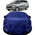 AUCTIMO® Toyota Innova Car Cover Waterproof with Triple Stitched Fully Elastic Ultra Surface Body Protection (Navy Look)