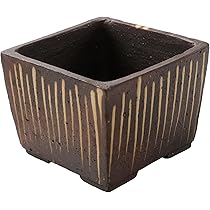 Wazakura Bonsai-Topf-Set – Handgefertigt In Japan, 2-teilig, Blau Glasiert, Mit Drainagelöchern