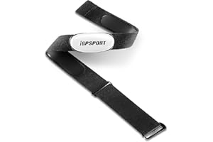 IGPSPORT Cardiofréquencemètre HR40 Bluetooth et Ant+ pour Course, Cyclisme, Fitness et Compatible avec Garmin Polar Wahoo (Sa