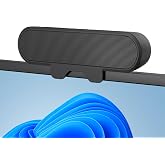 Inwa PC Speaker, USB Clip On Speaker, 10W HD Stereo Sound Speaker for PC Monitor Laptop Mobile Phone Desktop Outdoor Plug and