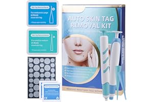 MEYAGOT Kit de Eliminación de Etiquetas de Piel, Removedor de Etiquetas de Piel(1-9mm), Removedor de Verrugas con 60 Bandas, Eliminador de Verrugas, Eliminar Acrocordones Seguro Sin Dolor