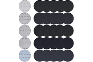 ICASTNY 150mm Hook and Loop Discs(60/100/150/320/600 Grit), 150mm Wet Dry Sandpaper for Polishing, Woodworking or Automotive(50Pcs)