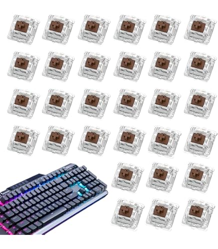 Lot Interrupteurs Cherry MX 3 Broches - Switch Mécanique Pour Clavier (Rouge, Bleu, Marron, Etc.)