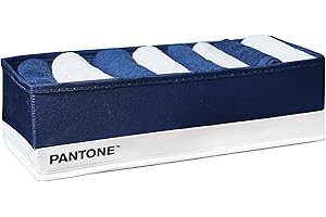 OSAMA HOME PANTONE™ 8 podkładek łazienkowych 30 x 30 + 1 organizer łazienkowy 32 x 161 x 10 cm, zestaw akcesoriów do ręczników łazienkowych, idealny jako ściereczka do demakijażu twarzy, 100% miękka trwała